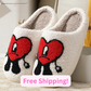 Heart Plush Slippers