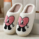 Heart Plush Slippers